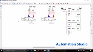 Automation studio: [Relay ladder logic] electro-pneumatics