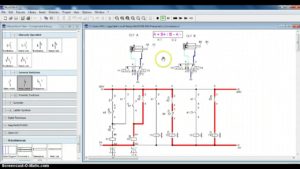 Electro Pneumatic circuit  4  [Mechatronics] using Fluidsim for A+B+B-A-