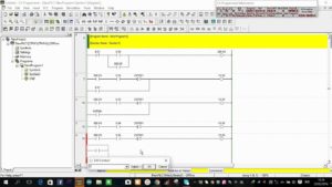 Ladder Gerak 2 Silinder Maju Mundur Otomatis | PLC Pneumatik