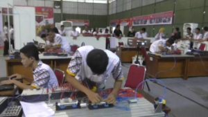 LKS 2017 Mata Lomba Mechatronics di Surakarta "PLC Pneumatics"