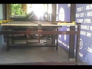 Meja sablon rel bikin sendiri