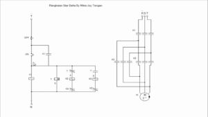 RANGKAIAN Star Delta Motor Listrik 3 Fasa