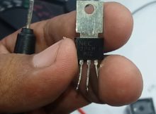 Saklar sentuh motor double pin dengan SCR