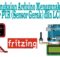 Fritzing - Rangkaian Arduino Menggunakan Sensor PIR (Sensor Gerak) dan LCD 2x16