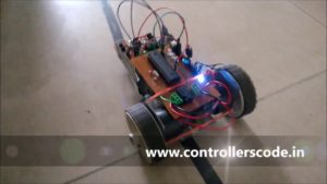 Line Following Robot (LFR) using Atmega16 microcontroller.