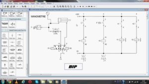 Pneumatic-electrical converter examples with festo fluidsim-hd