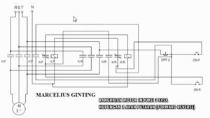 RANGKAIAN MOTOR INDUKSI 3 FASA DENGAN 2 ARAH PUTARA
