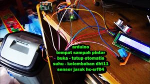 SMART TRASH BIN ARDUINO (Tempat Sampah Pintar Buka Otomatis) Sensor PIR dan HC-SRF04