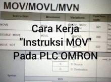 CARA KERJA INSTRUKSI "MOV" PADA PLC OMRON DIGUNAKAN SEBAGAI PE"RESET" NILAI