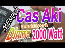 Cara membuat cas aki dengan dimmer 2000 watt