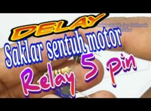 Delay saklar sentuh motor relay 5 pin