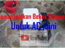 Mencoba Memanfaatkan pendingin dispenser bekas untuk membuat AC Mini