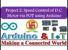 Project 02: Speed Control of D.C. Motor via Potentiometer using Arduino UNO