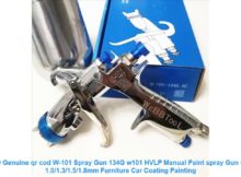 Review Genuine qr cod W-101 Spray Gun 134G w101 HVLP Manual Paint spra