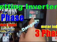 setting inverter vsd hitachi 1 phase out 3 phase