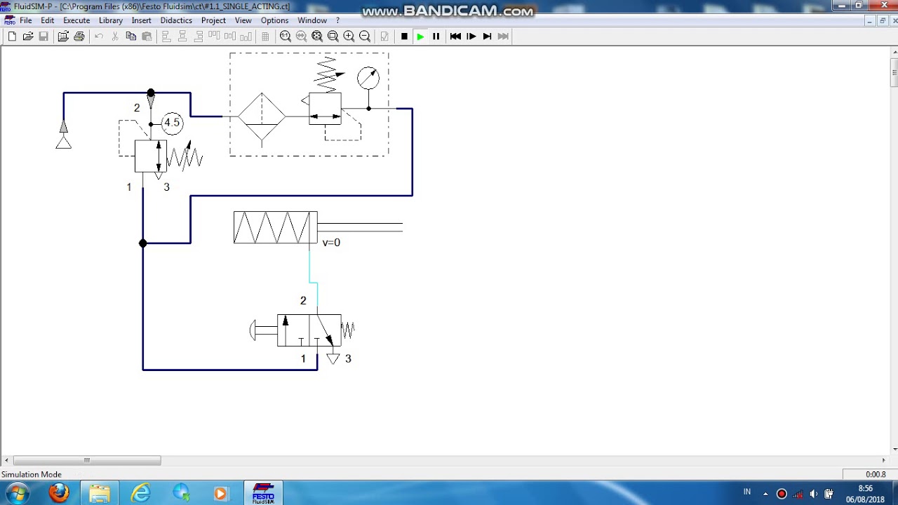 Simulasi Festo Fluidsim Single/ Double Acting – TEKNIK MEKATRONIKA