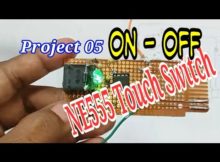 Touch Switch on off with NE555 ,project 05