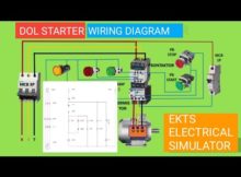 TUTORIAL WIRING CONTROL  DAN POWER  DOL STARTER DENGAN SIMULASI EKTS SIMULATOR