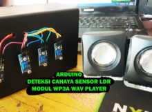 Arduino Alat Deteksi Cahaya Output Suara modul Wav player WP3A