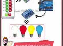 Kontrol Alat Listrik 4 Channel Via Android + Sourcecode Android