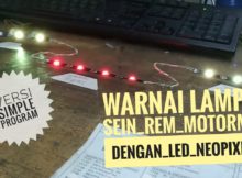 Lampu Rem Sein Hazard Jadi Keren Dengan LED Neopixel