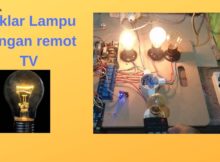 Menyalakan lampu dengan remot TV