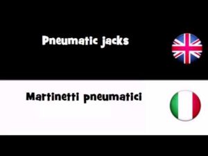VOCABULARY IN 20 LANGUAGES = Pneumatic jacks