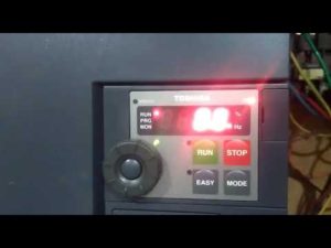 Automation - Toshiba VFS15 Series 20HP Ac Drive Installation in Injection Molding Machine.