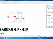 cara MERANGKAI FLIP - FLOP DI SOFTWARE LIVEWIRE