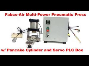 Fabco-Air Multi-Power Pneumatic Press w/ Pancake Cylinder and Servo PLC Box