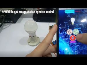 Menyalakan Lampu Menggunakan Hp android bluetooth Voice Control