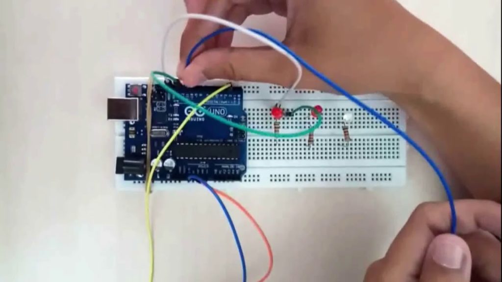 Rangkaian Sensor Suhu Dht Dengan Led Menggunakan Arduino Uno Teknik Mekatronika