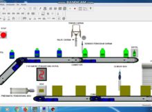 Simulasi Sofware PC SIMU PLC Simens S7-200 (Proses Pengisian dan Pengemasan Botol Minuman)