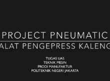 Alat Pengepress Kaleng - Projek Pneumatik menggunakan PLC