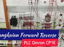 Rangkaian Forward Reverse menggunakan PLC Omron CP1E
