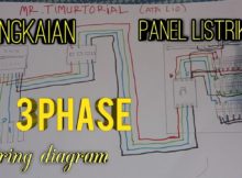 Rangkaian sederhana panel listrik 3 phase || simple circuit in a 3 phase electrical panel